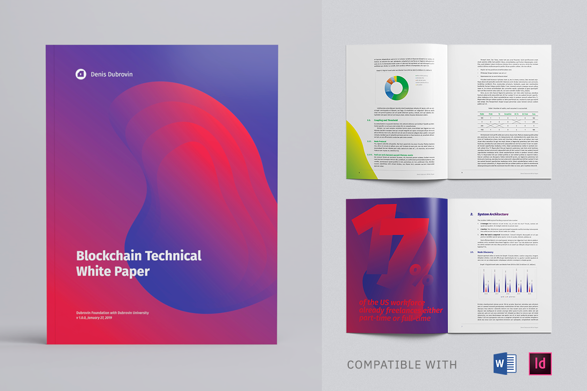 Modern White Paper Template, Whitepaper Template