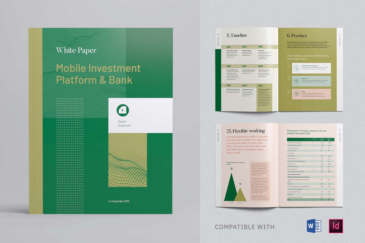 White Paper Multipurpose Template, Whitepaper Template