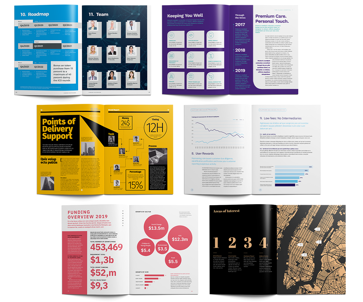 Annual Report Template and White Paper Template