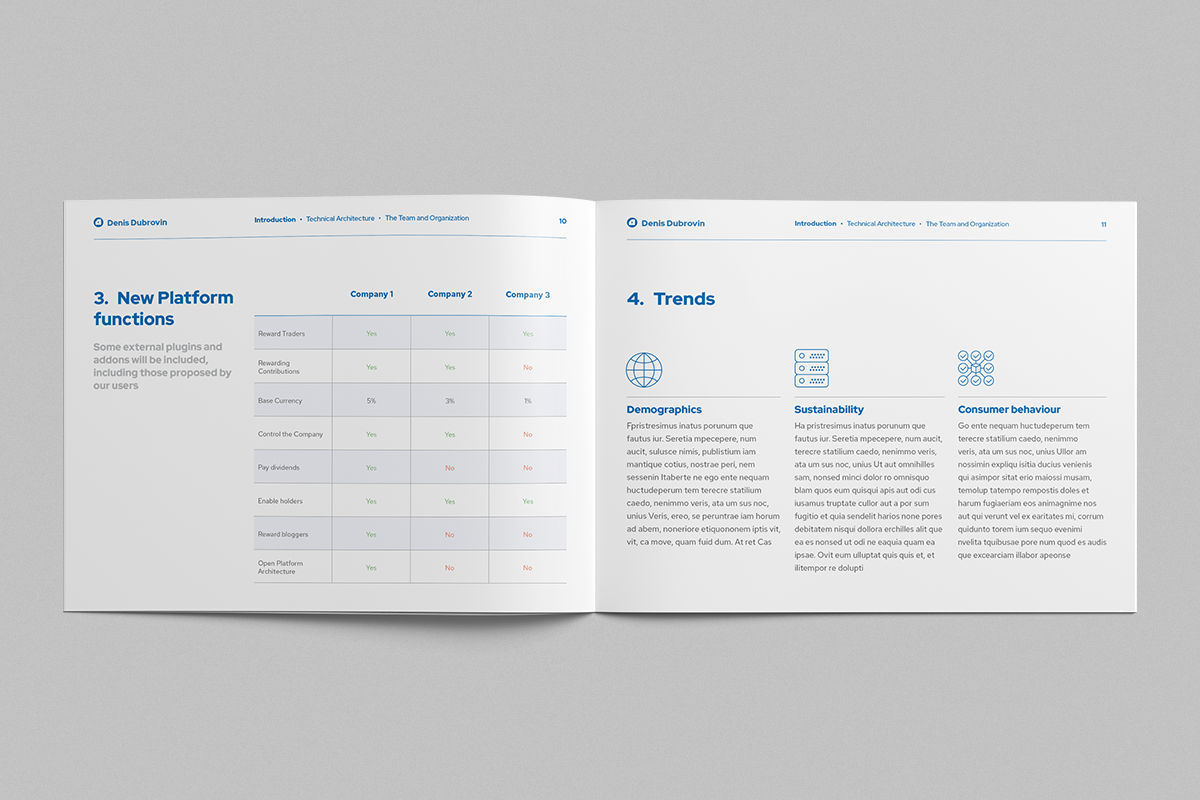 Landscape White Paper, Whitepaper Template
