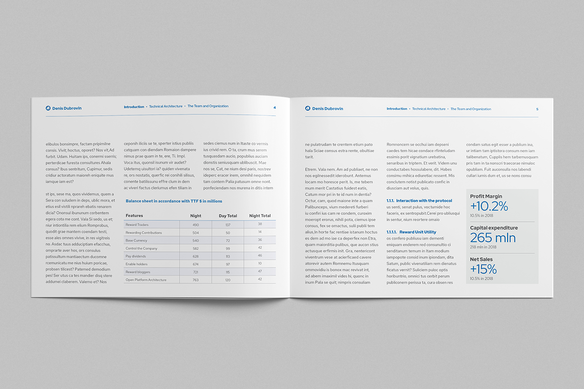 Landscape White Paper, Whitepaper Template