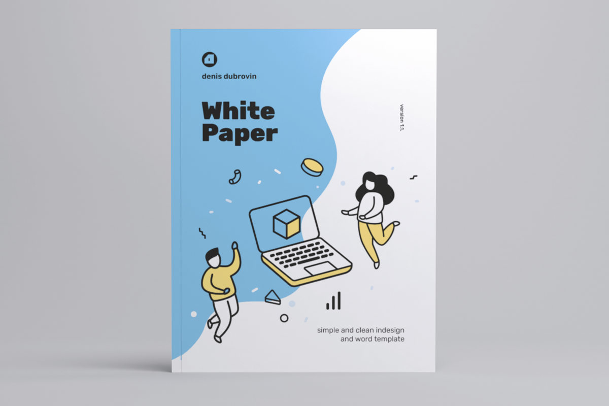 White Paper Illustrated Template, Whitepaper Template
