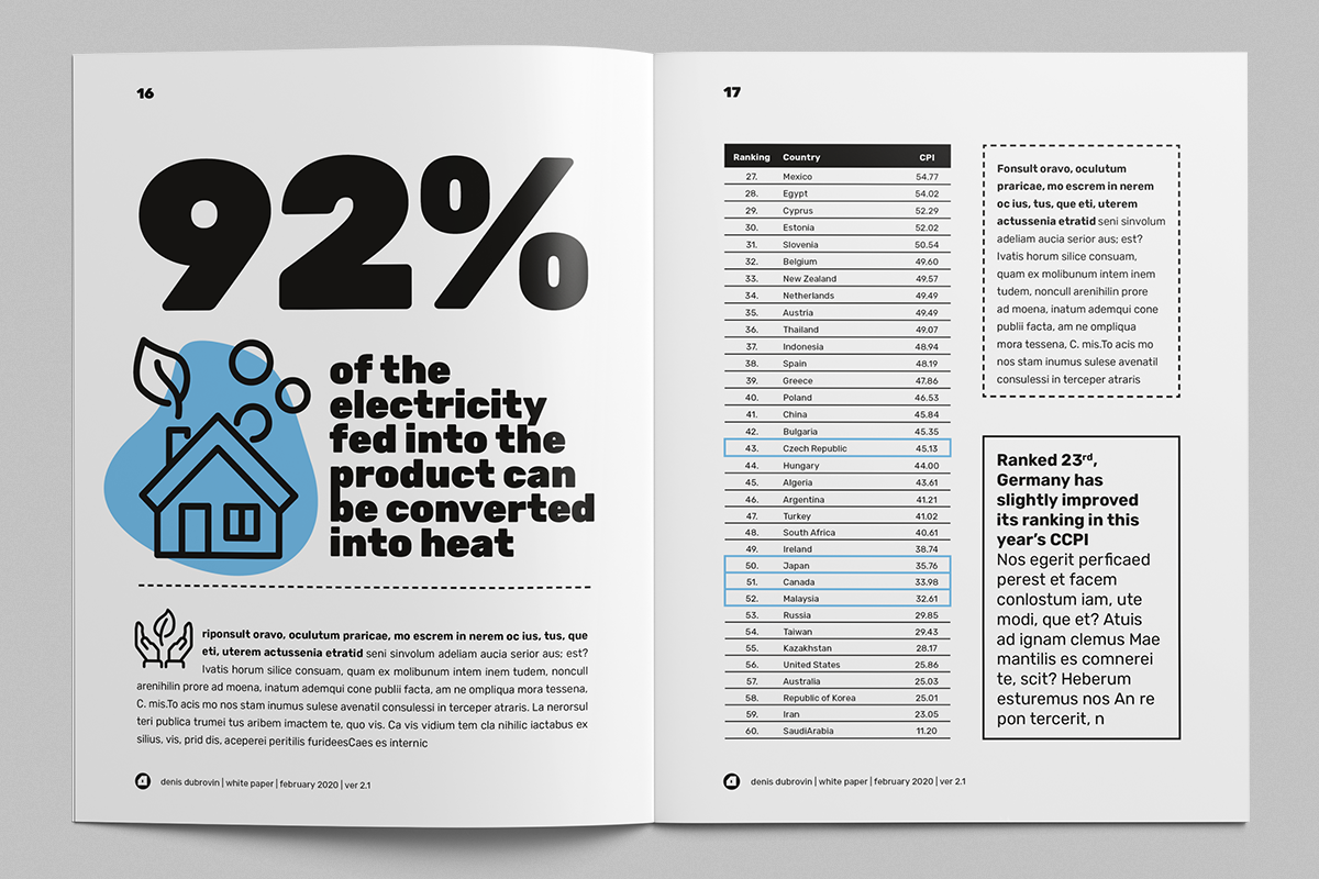 White Paper Illustrated Template, Whitepaper Template