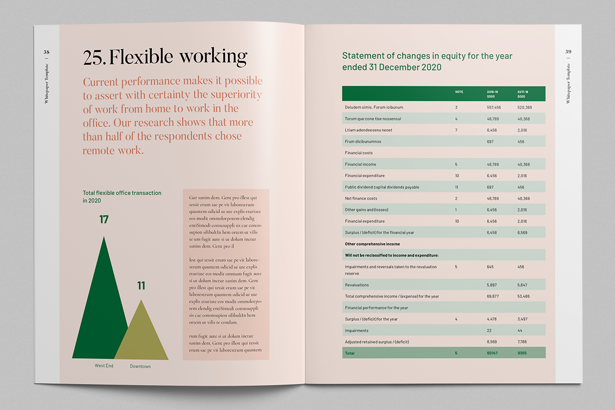 White Paper Illustrated Template, Whitepaper Template