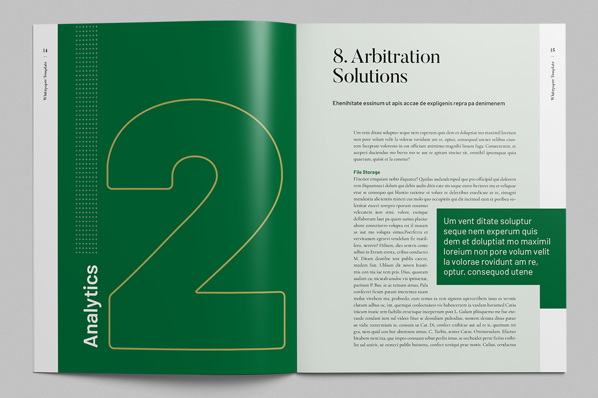 White Paper Illustrated Template, Whitepaper Template